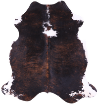 Thumbnail for Brindle Natural Cowhide Rug - Large 6'9