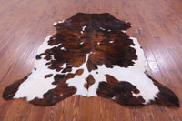 Thumbnail for Tricolor Natural Cowhide Rug - X-Large 7'2