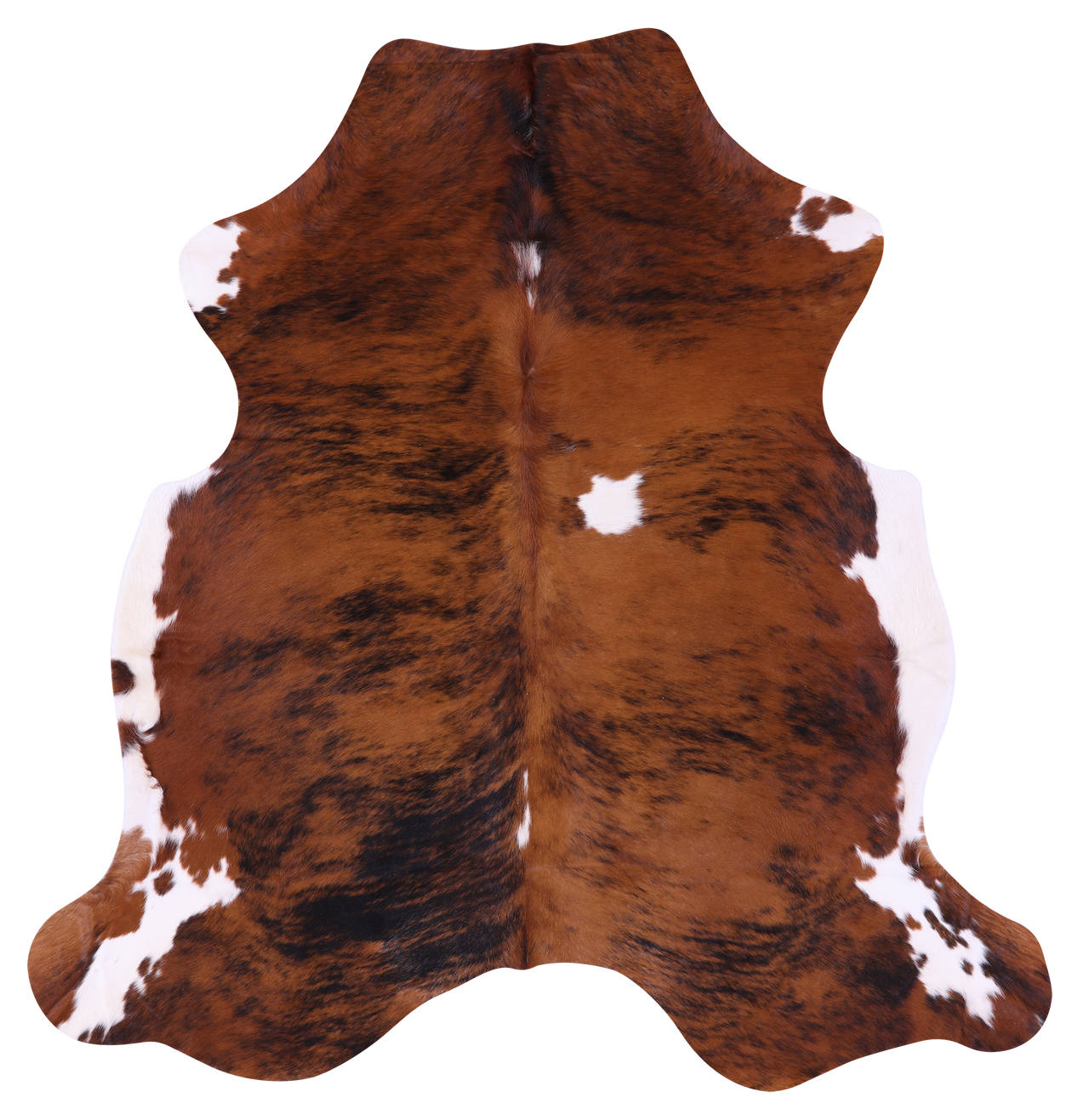 Brindle Natural Cowhide Rug - Medium 6'2"H x 6'0"W