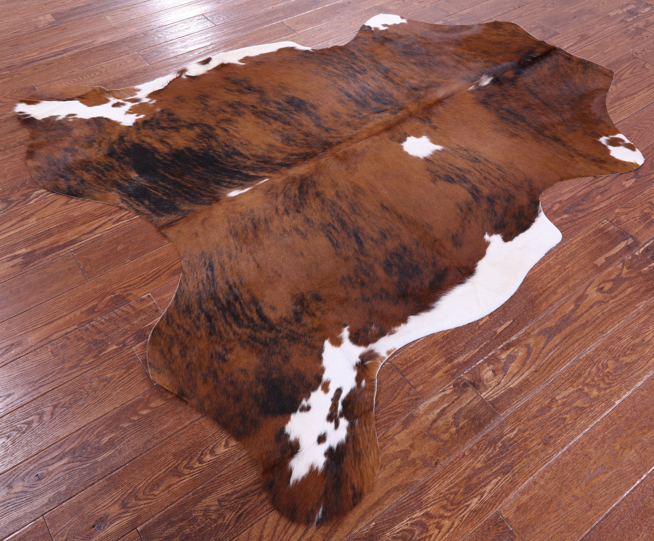 Brindle Natural Cowhide Rug - Medium 6'2"H x 6'0"W