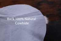 Thumbnail for Brindle Natural Cowhide Rug - Medium 6'2