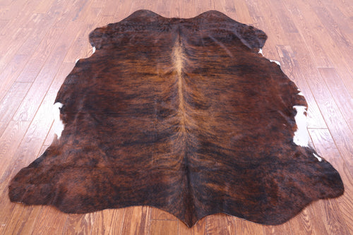 Brindle Natural Cowhide Rug - Large 6'7