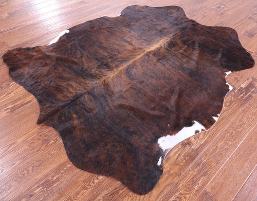 Brindle Natural Cowhide Rug - Large 6'7