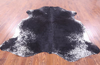 Thumbnail for Black & White Salt & Pepper Natural Cowhide Rug - X-Large 7'6