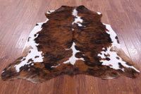 Thumbnail for Tricolor Natural Cowhide Rug - Medium 5'8