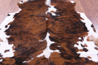 Thumbnail for Tricolor Natural Cowhide Rug - Medium 5'8