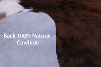 Thumbnail for Tricolor Natural Cowhide Rug - Medium 5'8