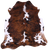Tricolor Natural Cowhide Rug - Medium 5'8"H x 5'7"W