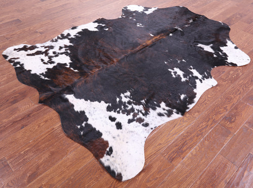 Tricolor Natural Cowhide Rug - X-Large 7'4