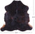 Dark Brown Natural Cowhide Rug - Medium 6'2"H x 6'5"W