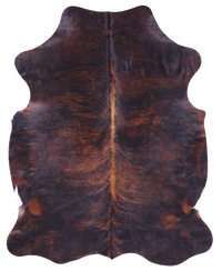 Thumbnail for Dark Brindle Natural Cowhide Rug - Large 6'11