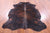 Dark Brindle Natural Cowhide Rug - Large 6'11"H x 5'6"W