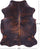 Dark Brindle Natural Cowhide Rug - Large 6'11"H x 5'6"W