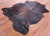 Dark Brindle Natural Cowhide Rug - Large 6'11"H x 5'6"W