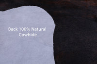 Thumbnail for Dark Brindle Natural Cowhide Rug - Large 6'11