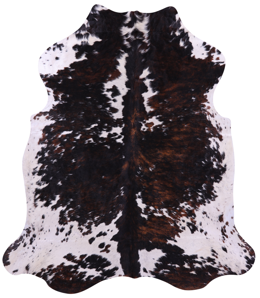 Tricolor Natural Cowhide Rug - Large 6'10"H x 6'0"W