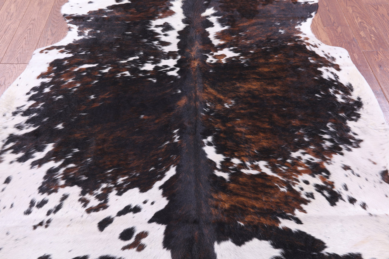 Tricolor Natural Cowhide Rug - Large 6'10"H x 6'0"W