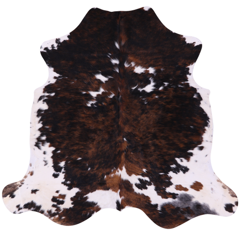 Tricolor Natural Cowhide Rug - Medium 6'1