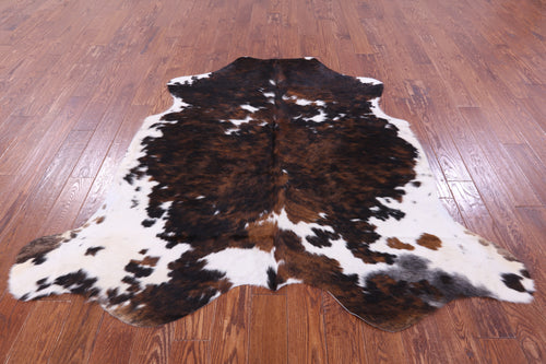 Tricolor Natural Cowhide Rug - Medium 6'1