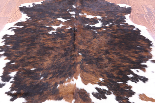 Tricolor Natural Cowhide Rug - Medium 6'1
