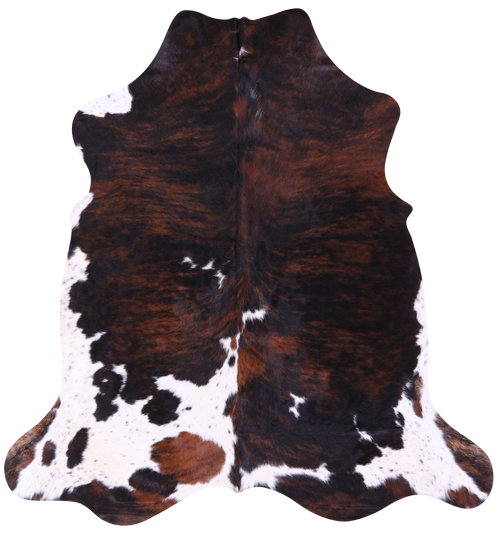 Tricolor Natural Cowhide Rug - Large 6'9