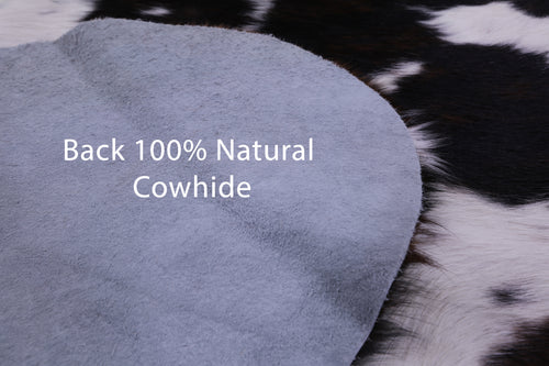 Tricolor Natural Cowhide Rug - Large 6'9