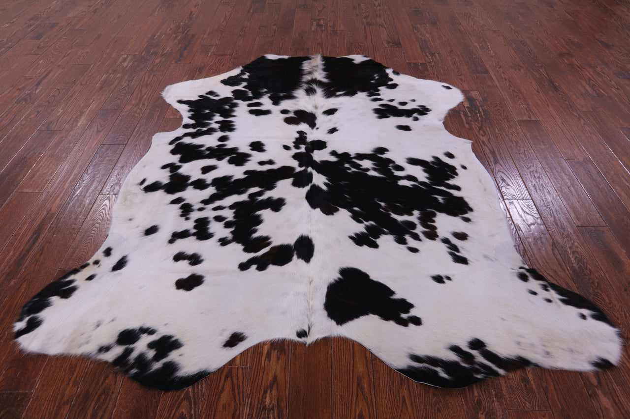 Salt & Pepper Natural Cowhide Rug - X-Large 7'0"H x 6'7"W