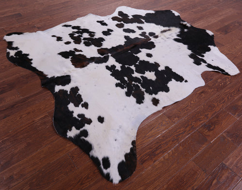 Tricolor Natural Cowhide Rug - Large 6'10