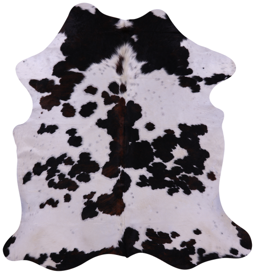 Tricolor Natural Cowhide Rug - Large 6'10