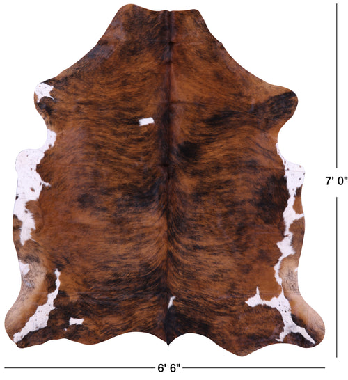 Brindle Natural Cowhide Rug - X-Large 7'0