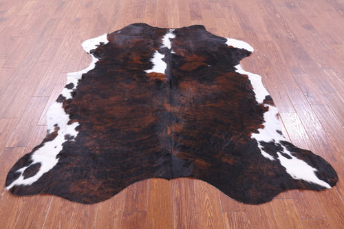 Tricolor Natural Cowhide Rug - Large 6'7