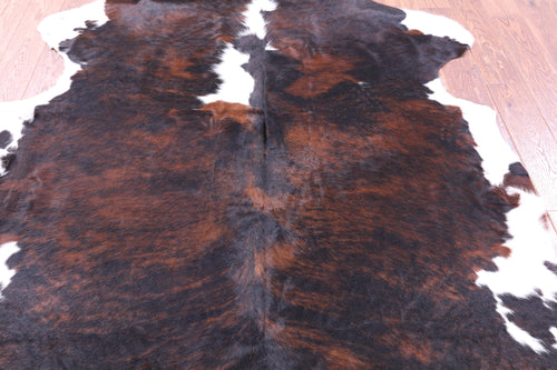 Tricolor Natural Cowhide Rug - Large 6'7