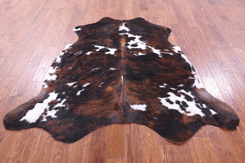 Tricolor Natural Cowhide Rug - Medium 6'4