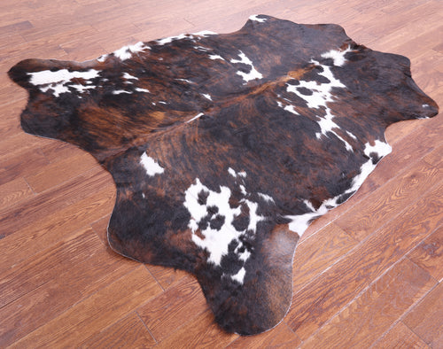 Tricolor Natural Cowhide Rug - Medium 6'4