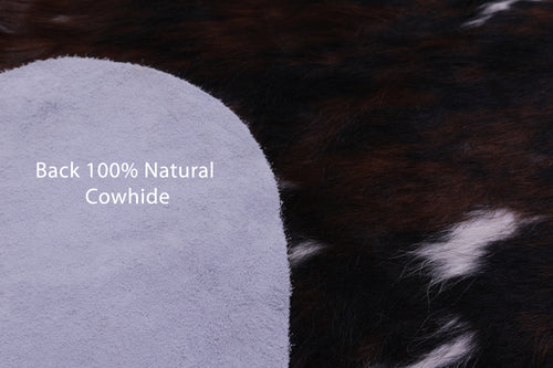 Tricolor Natural Cowhide Rug - Medium 6'4