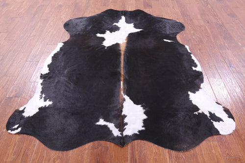 Tricolor Natural Cowhide Rug - Large 6'11