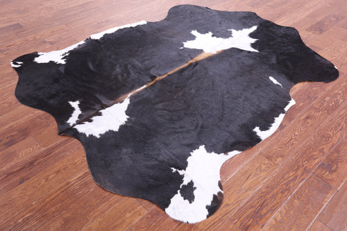 Tricolor Natural Cowhide Rug - Large 6'11