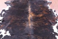 Thumbnail for Tricolor Natural Cowhide Rug - Medium 6'1