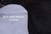 Thumbnail for Tricolor Natural Cowhide Rug - Medium 6'1