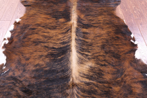 Brindle Natural Cowhide Rug - Large 6'4