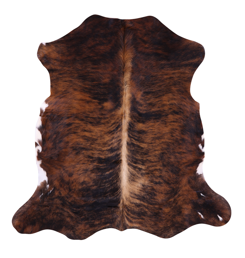 Brindle Natural Cowhide Rug - Large 6'4"H x 6'1"W