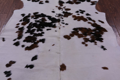Tricolor Natural Cowhide Rug - Large 6'7