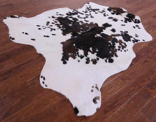 Tricolor Natural Cowhide Rug - Large 6'5