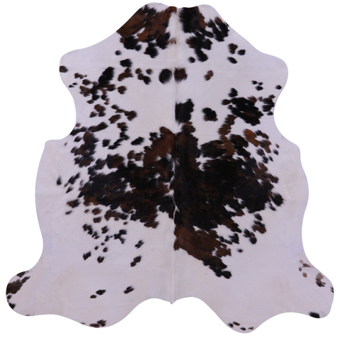Tricolor Natural Cowhide Rug - Large 6'5
