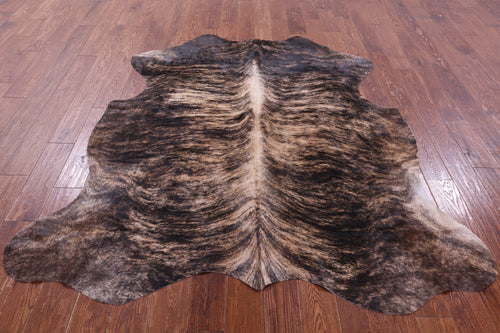 Brindle Natural Cowhide Rug - Large 6'7
