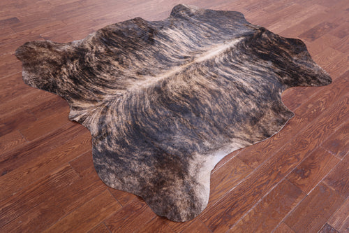 Brindle Natural Cowhide Rug - Large 6'7