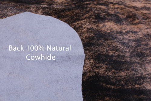 Brindle Natural Cowhide Rug - Large 6'7