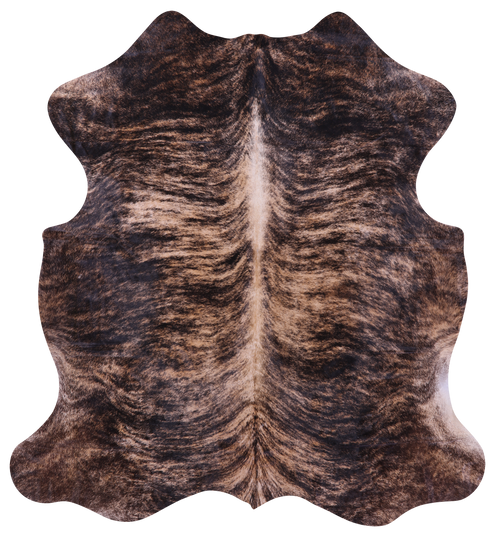 Brindle Natural Cowhide Rug - Large 6'7