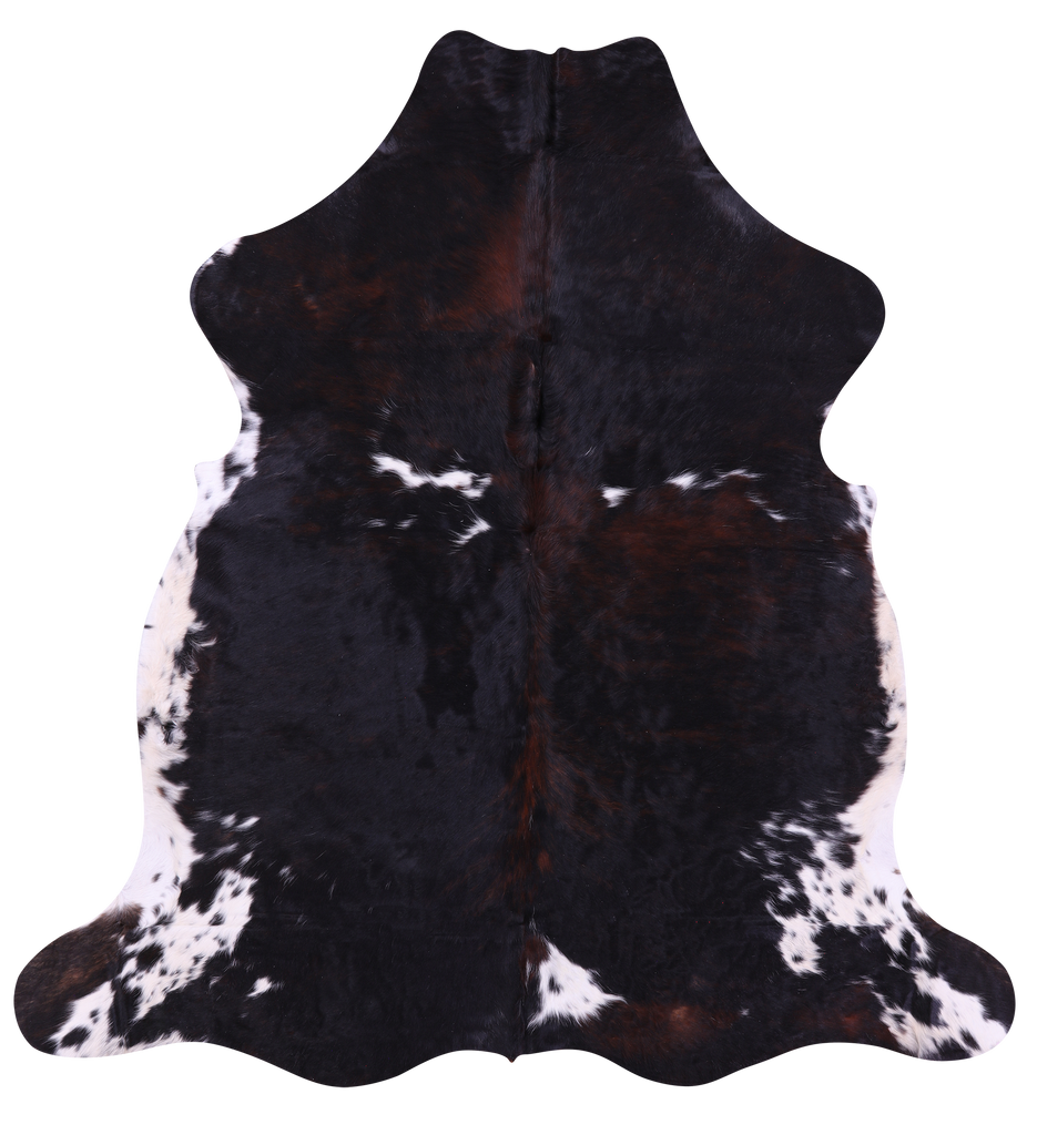 Tricolor Natural Cowhide Rug - X-Large 7'4"H x 6'11"W