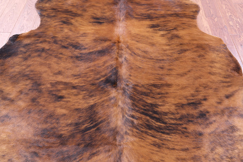 Brindle Natural Cowhide Rug - Large 6'4